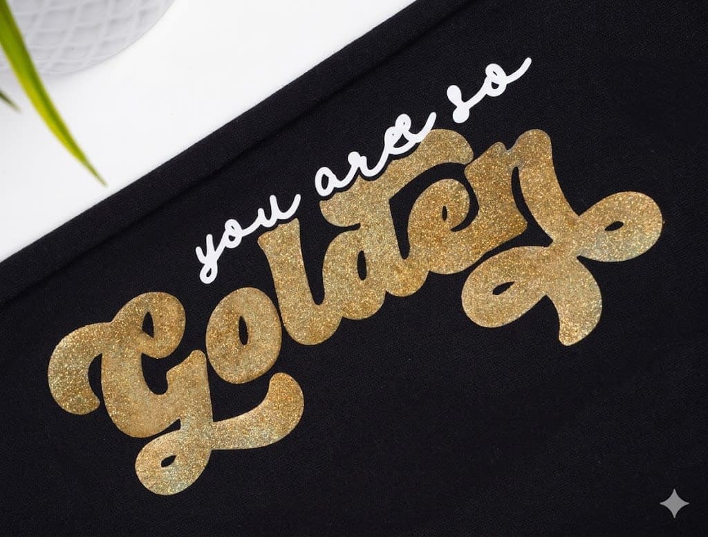 Glitter HTV example