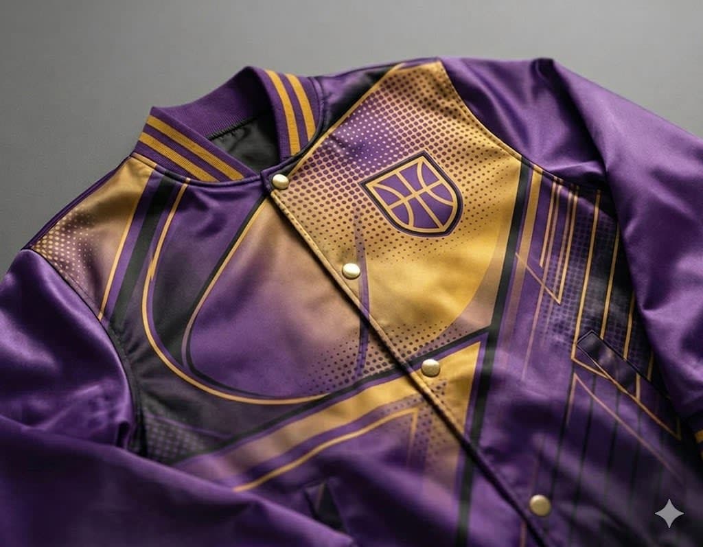 Full print sublimation satin jacket