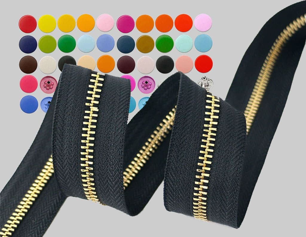 Snaps and zippers for varsity jackets